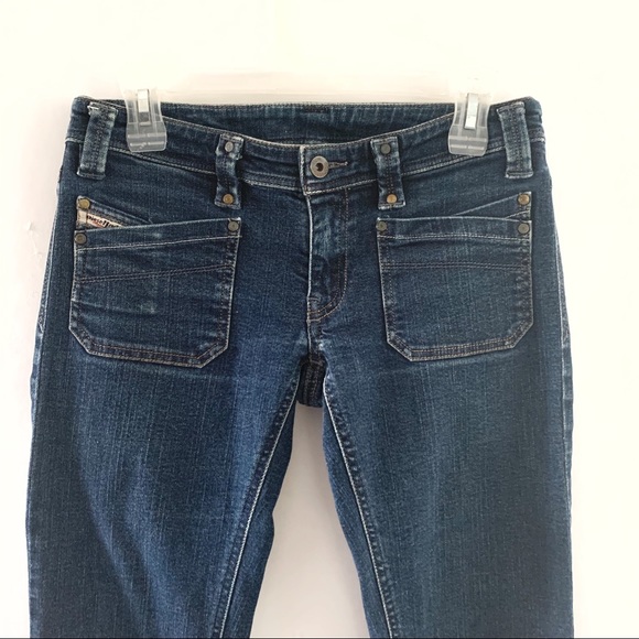 Diesel Jeans Straight Leg Dark Wash Size 29 - Picture 2 of 7